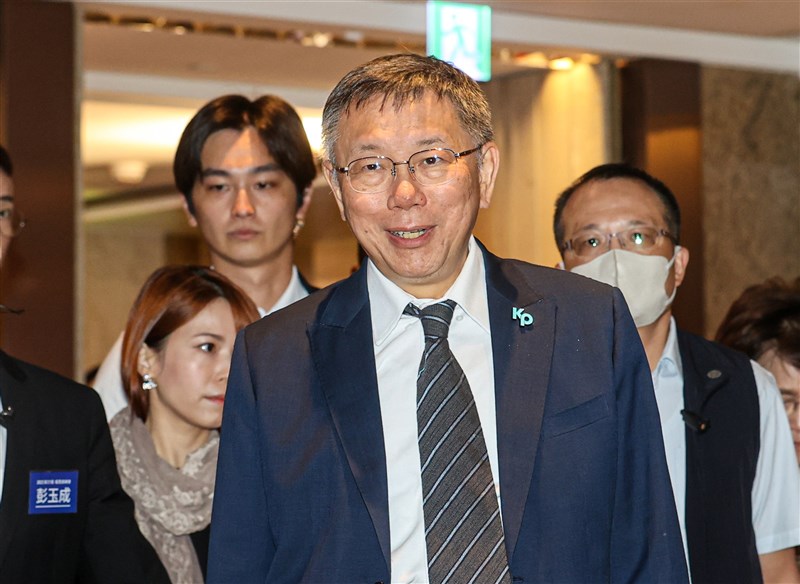 TPP's presidential candidate Ko Wen-je is seen in this photo taken in Taipei Wednesday. CNA photo Oct. 18, 2023