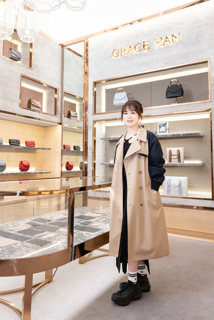 Grace Wong, founder of the Grace Han brand, is pictured in her store in London, which was reopened on Oct. 27, 2023. Photo courtesy of Grace Han