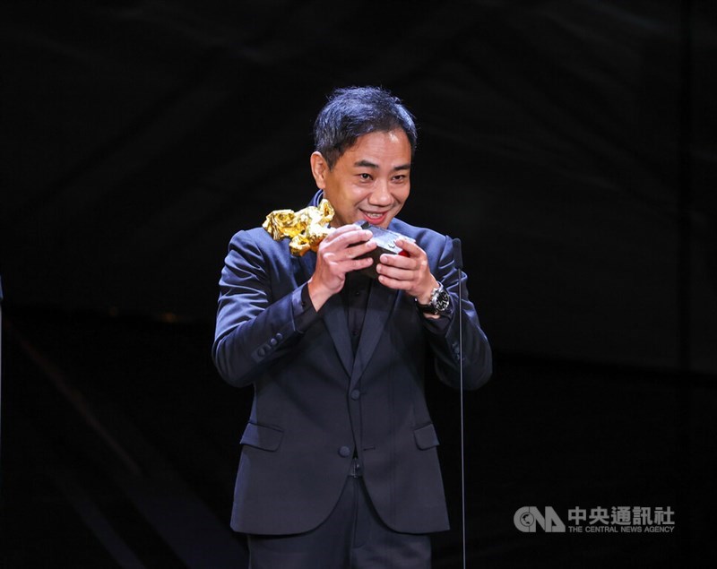 Golden Horse best director award winner Hsiao Ya-chuan. CNA photo Nov. 25, 2023