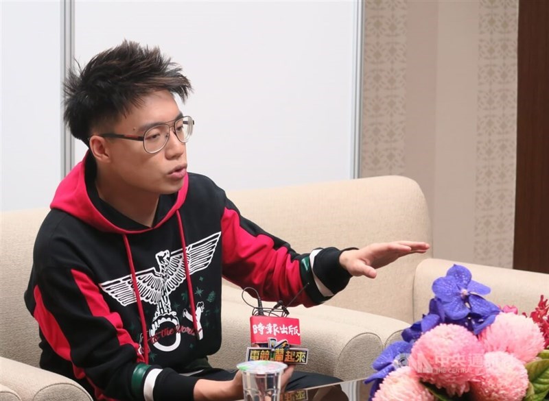 Hong Kong professional video games player Kurtis Lau Wai-kin is pictured during an interview in Taipei in August 2019. CNA file photo