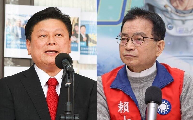 Lawmaker Lai Shyh-bao (right) and Lawmaker Fu Kun-chi. CNA file photo