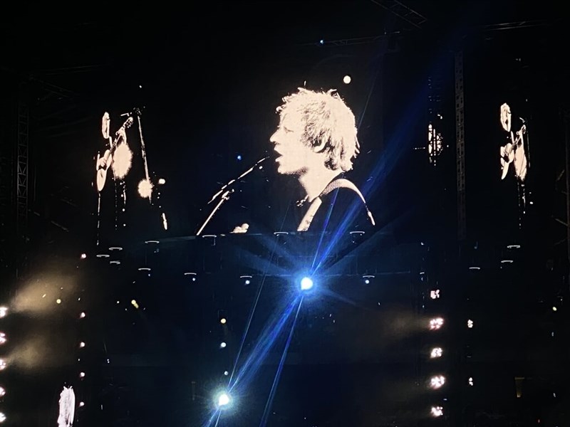 Singer Ed Sheeran performs in Kaohsiung Saturday evening. Photo courtesy of a private contributor Feb. 4, 2024