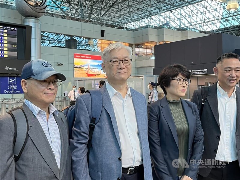 Kuomintang Vice Chairman Andrew Hsia (second left) leads a delegation to China back in June 2023. CNA file photo