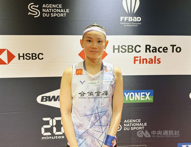 Tai Tzu-ying in Paris on March 9. CNA photo March 9, 2024