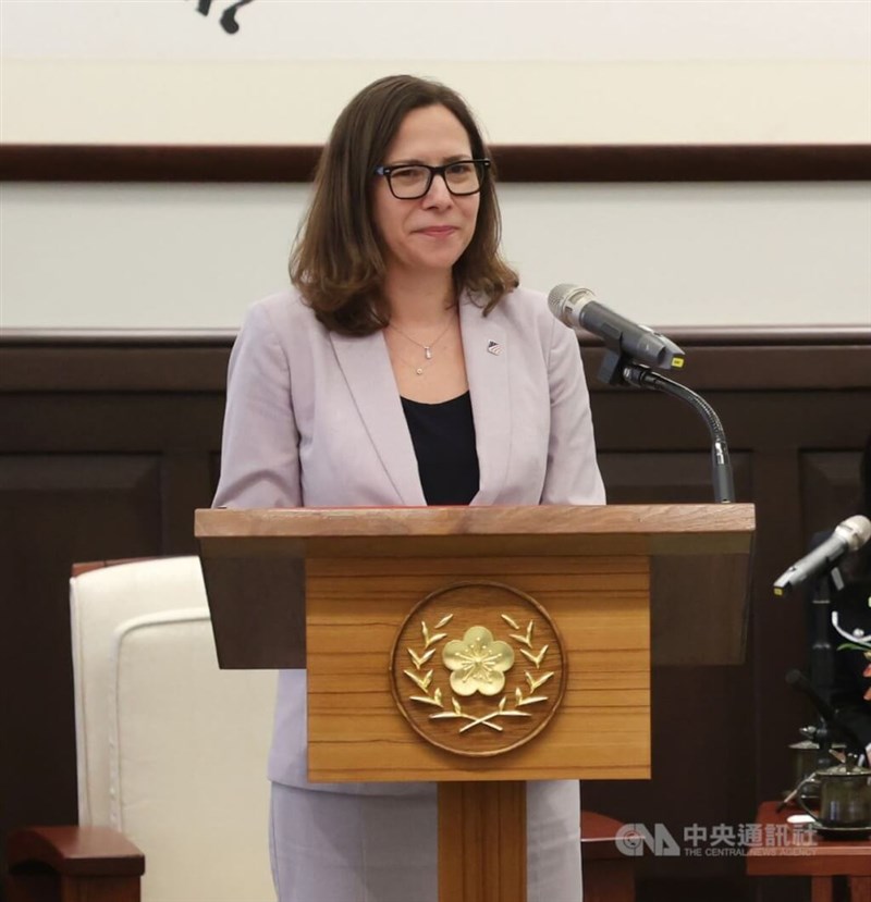 American Institute in Taiwan (AIT) Chair of the Board of Trustees Laura Rosenberger (CNA file photo)