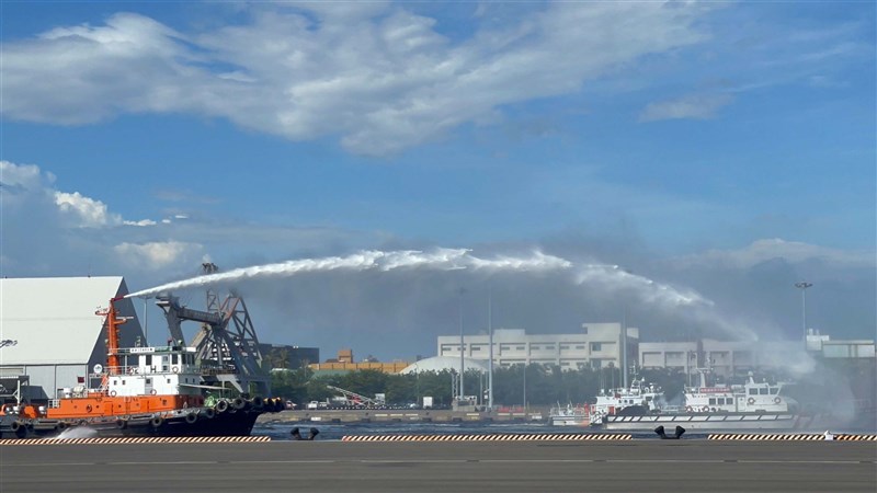 Scene of the drill in Tainan on July 25, 2023. CNA file photo