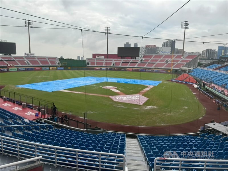 The newly renovated Rakuten Taoyuan Baseball Stadium. CNA photo April 26, 2024