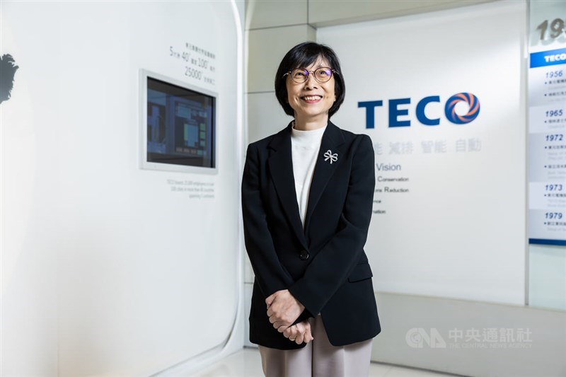TECO Electric and Machinery chairperson Sophia Chiu. CNA photo May 5, 2024