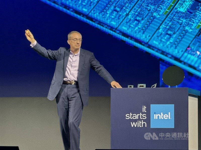 Intel CEO Pat Gelsinger at Computex 2024 Tuesday. CNA photo June 4, 2024