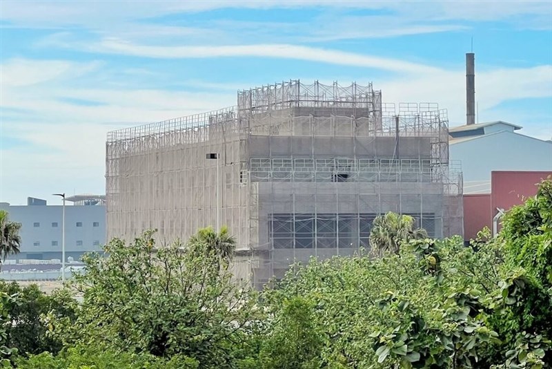 A plant of one of the three companies is under construction in Taoyuan in this undated photo. Photo courtesy of a private contributor June 10, 2024