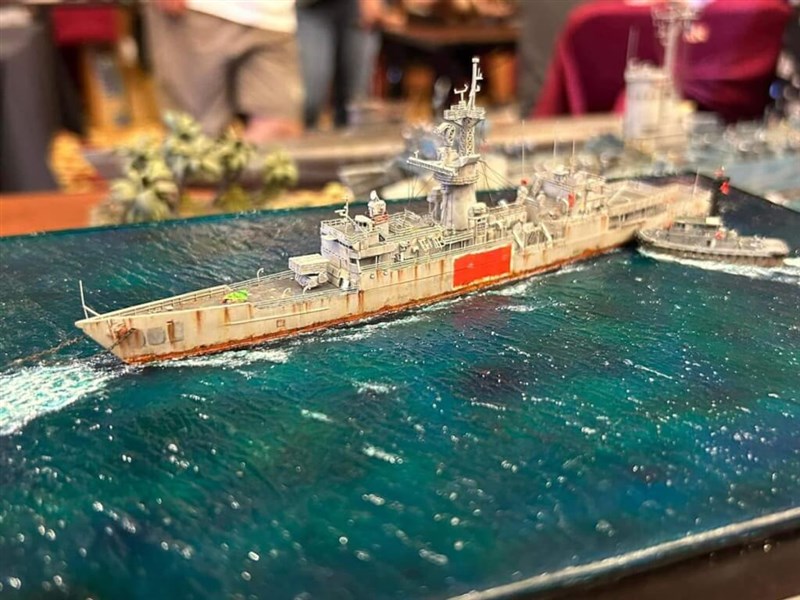 The model of a retired ROC naval vessel. Photo courtesy of Team Taiwan June 10, 2024