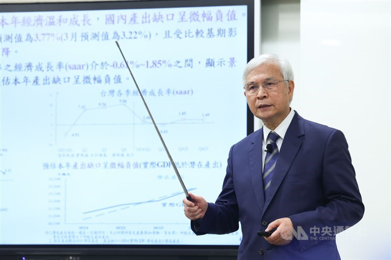 Central Bank Governor Yang Chin-long. CNA photo June 13, 2024