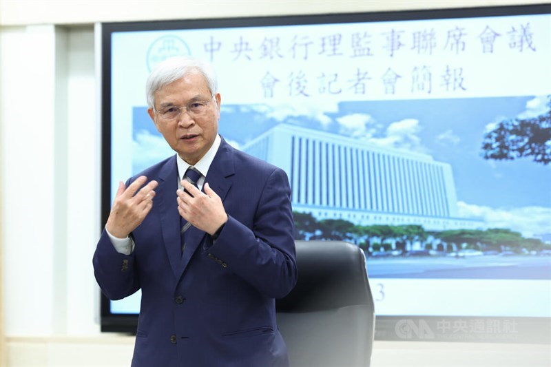 Central Bank Governor Yang Chin-long. CNA photo June 13, 2024