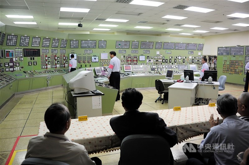 The control center of the Maanshan nuclear power plant in Pingtung County. CNA file photo