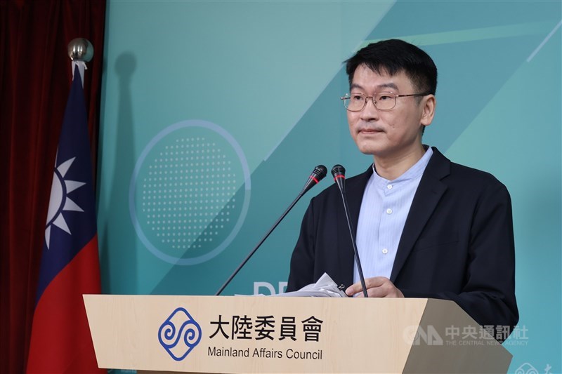 Liang Wen-chieh, deputy head and spokesperson of the Mainland Affairs Council. CNA photo June 27, 2024