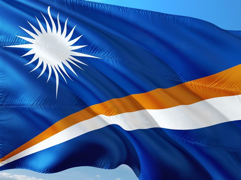 The national flag of the Marshall Islands. Image from Pixabay