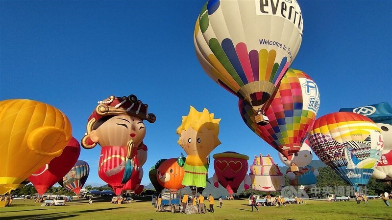 The 2024 Taiwan International Balloon Festival kicks off in Taitung County Saturday. CNA photo July 6, 2024