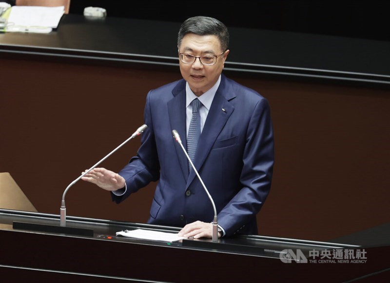 Premier Cho Jung-tai at the Legislature in Taipei Tuesday. CNA photo July 9, 2024