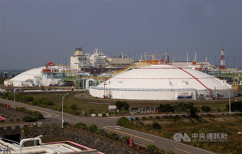 A CPC LNG terminal in Kaohsiung. CNA file photo