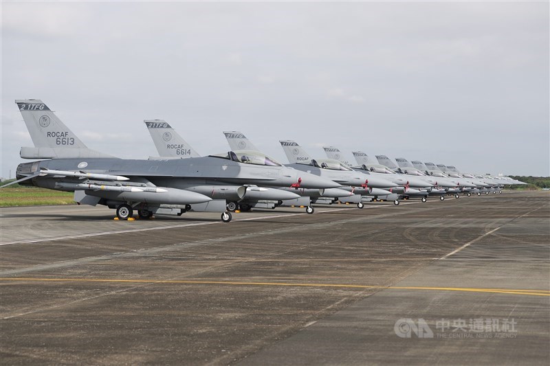 F-16V jets at Chiayi Air Base. CNA file photo