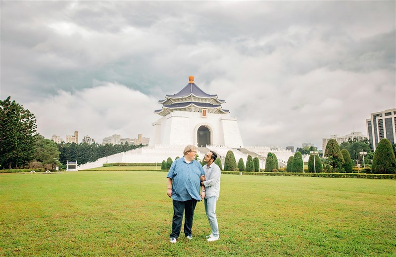 Chase Williams and his Filipino partner Mark Macabitas. Photo courtesy of Chase Williams