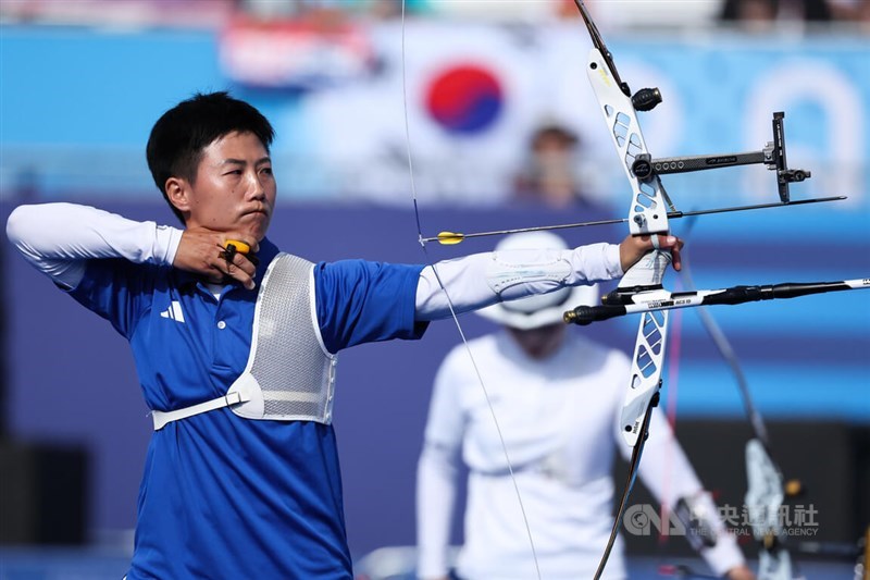 Taiwanese athlete Lei Chien-ying. CNA photo Aug. 3, 2024