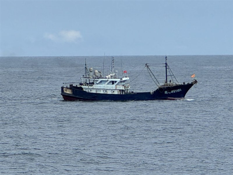 A Chinese fising boat. Photo courtesy of Coast Guard Administration Kinmen-Matsu-Penghu Branch Aug. 18, 2024