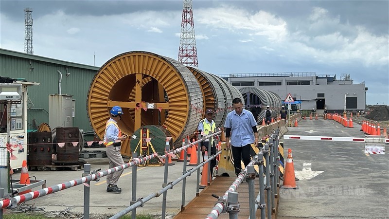 The Lungong North 8th Road site for an offshore wind farm located in the Changhua Coastal Industrial Park. CNA file photo