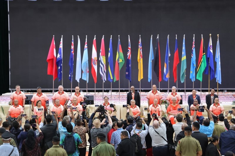 Representatives of the 18-member PIF at a recently concluded leaders' summit in Tonga. Source: facebook.com/ForumSec