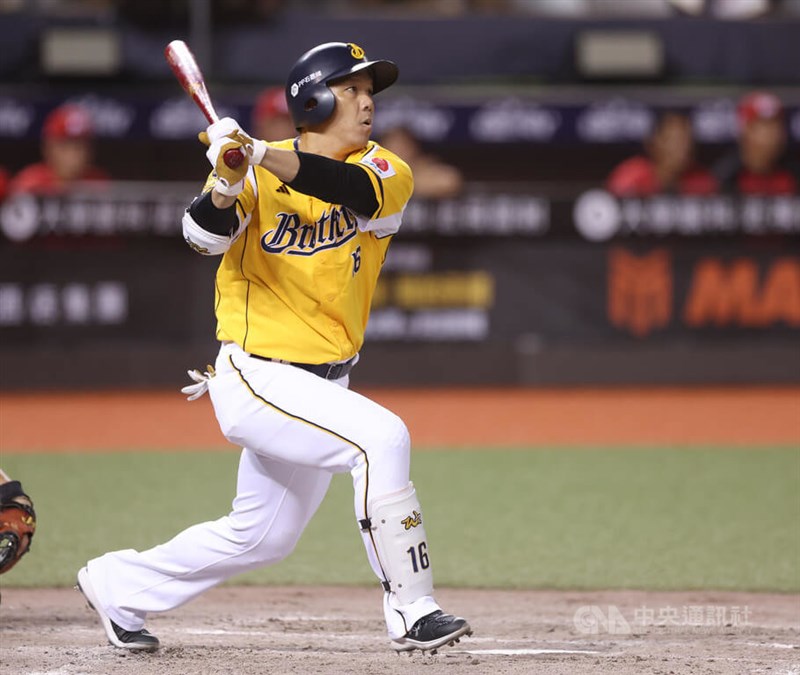 Brothers baseball player Chou Szu-chi. CNA photo Sept. 21, 2024