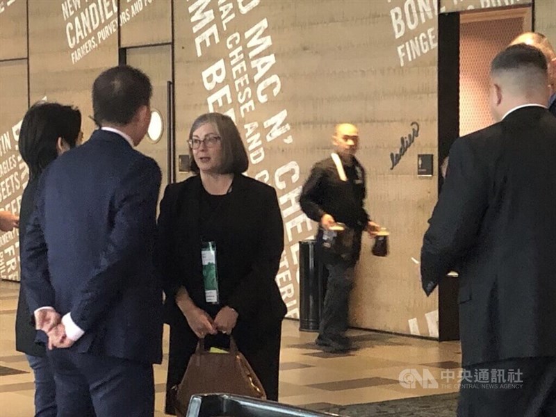 AIT Managing Director Ingrid Larson (third left) at the 2024 U.S.-Taiwan Defense Industry Conference in Philadelphia on Sept. 23. CNA photo Sept. 27, 2024