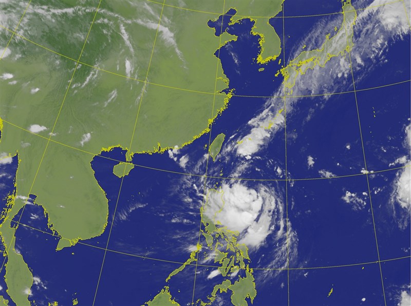 A satellite view of Tropical Storm Krathon. CWA graphic