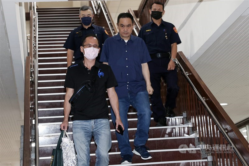 Taipei City Councilor Chen Chung-wen at Taipei District Court Tuesday. CNA photo Oct. 1, 2024