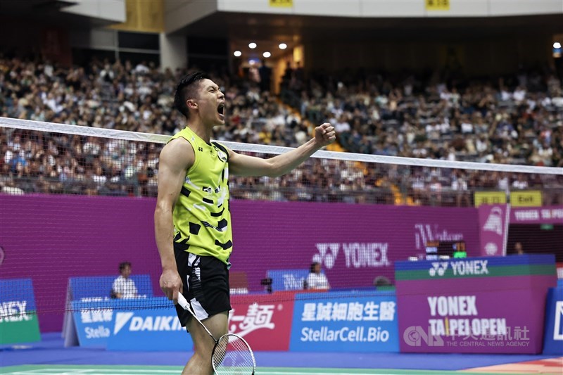 Badminton player Chou Tien-chen. CNA file photo