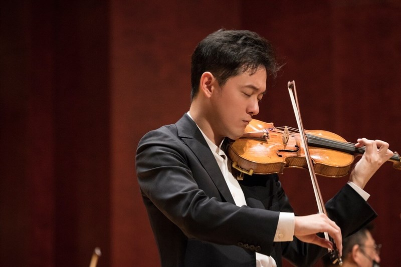 Violinist Tseng Yu-chien. Photo courtesy of the National Taiwan Symphony Orchestra