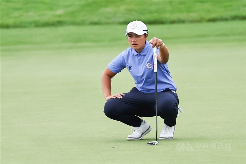 Taiwanese golfer Chien Pei-yun at the 2024 Paris Olympics in August. CNA file photo