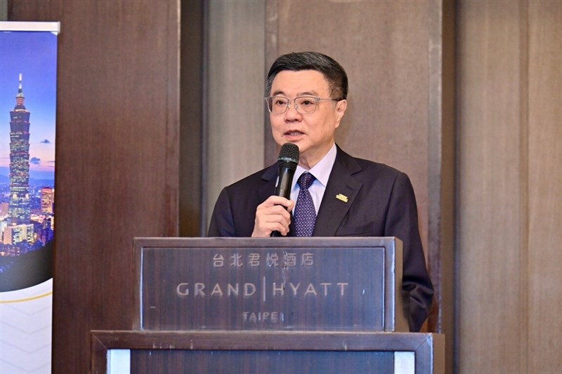 Premier Cho Jung-tai at the opening of the 2024 Asia/Pacific Group on Money Laundering in Taipei Monday. Photo courtesy of the Cabinet Oct. 21, 2024