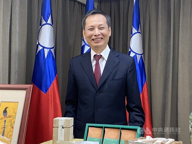 Newly named Representative of Taipei Economic and Trade Office in Indonesia Bruce Hung is seen during a Ministry of Foreign Affairs' press event in 2023. CNA file photo