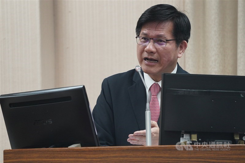 Foreign Minister Lin Chia-lung during a legislative session on Thursday. CNA photo Nov. 7, 2024