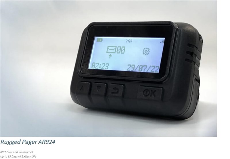 The AR-924 pager. Photo taken from Gold Apollo web page.