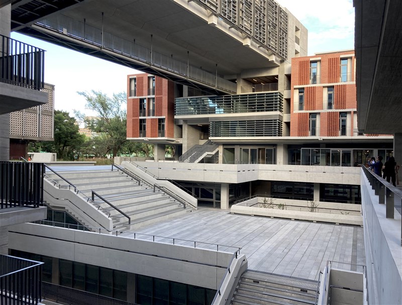 A view from the atrium in National Taiwan University's Humanities Building. Photo courtesy of Chien Architects and Associates Nov. 7, 2024