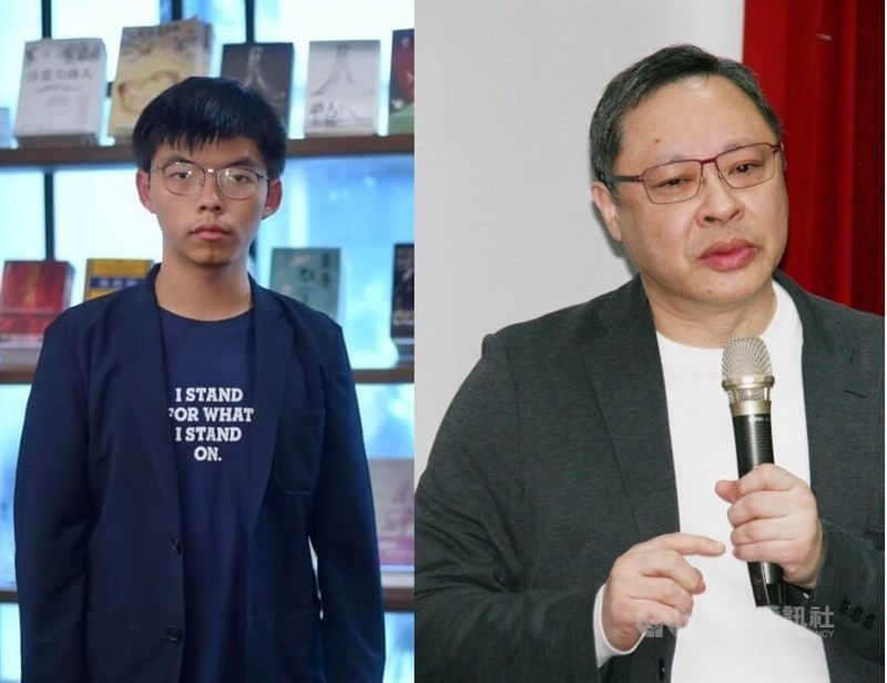 Joshua Wong (left) and Benny Tai. CNA file photos