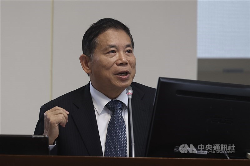 NDC chief Liu Chin-ching addresses lawmakers at a Legislative hearing on Thursday. CNA photo Nov. 21, 2024