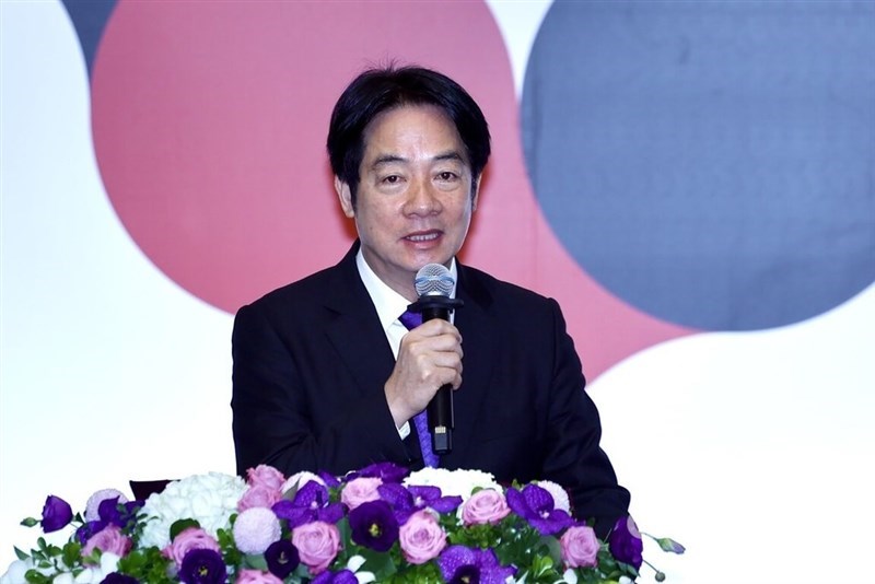 President Lai Ching-te delivers a speech during International Human Rights Day on Tuesday. CNA photo Dec. 10, 2024