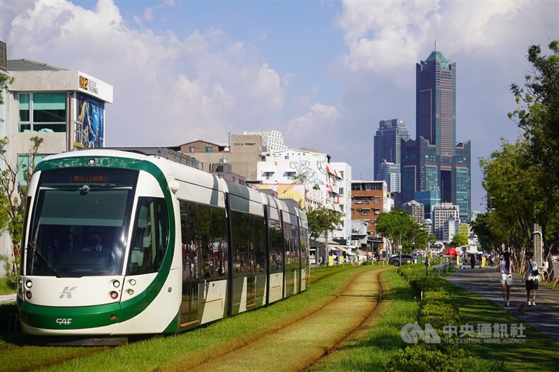 The Kaohsiung Light Rail. CNA file photo for illustrative purposes only