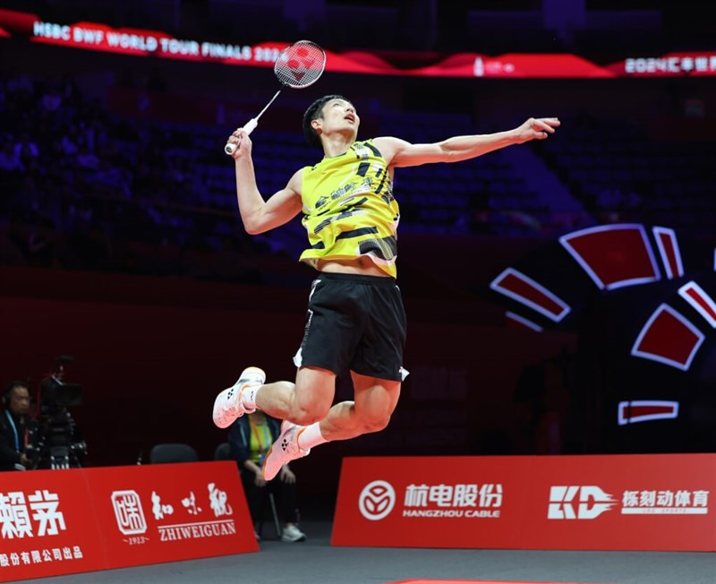 Taiwanese shuttler Chou Tien-chen. Photo courtesy of the Chinese Taipei Badminton Association