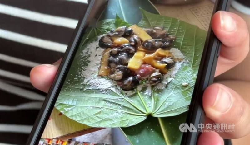 A picture of the filling in the glutinous millet dumplings made by the 83-year-old woman who died after eating them in mid-September. CNA file photo