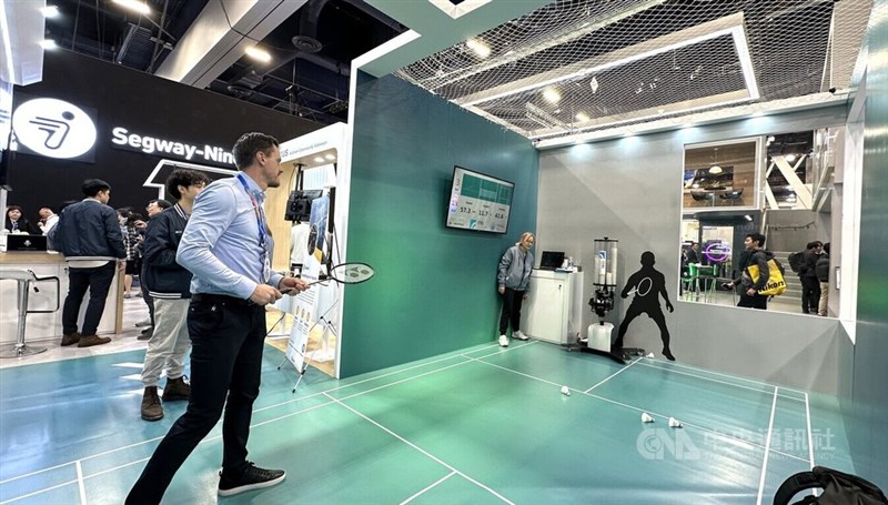 Taiwan's Industrial Technology Research Institute unveils a range of wellness and smart medical technologies during the opening of the Consumer Electronics Show. CNA photo Jan. 8, 2025