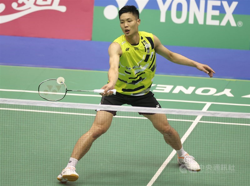 Taiwan's World No. 9 men's badminton player Chou Tien-chen. CNA file photo