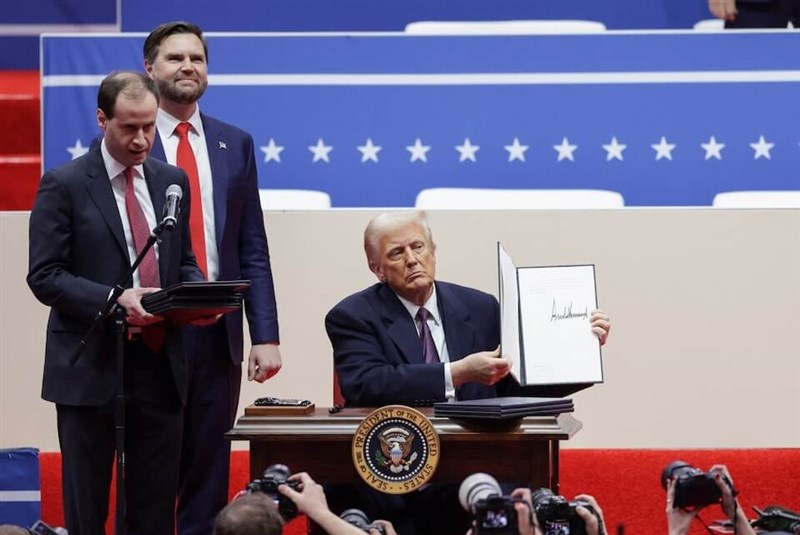 U.S. President Donald Trump (right) assumes office on Monday. Jan. 20, 2025